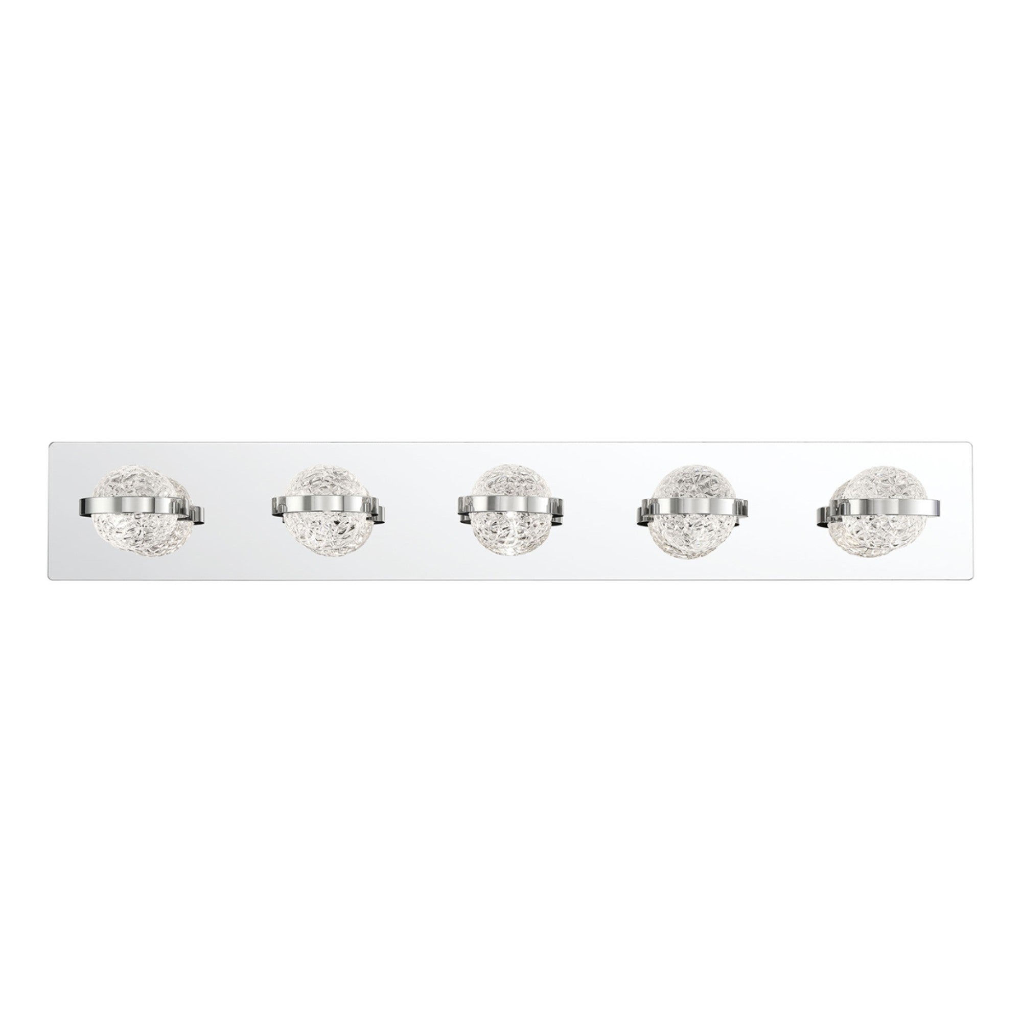 Ryder 5-Light 33" LED Vanity, Chrome Finish - Bees Lighting