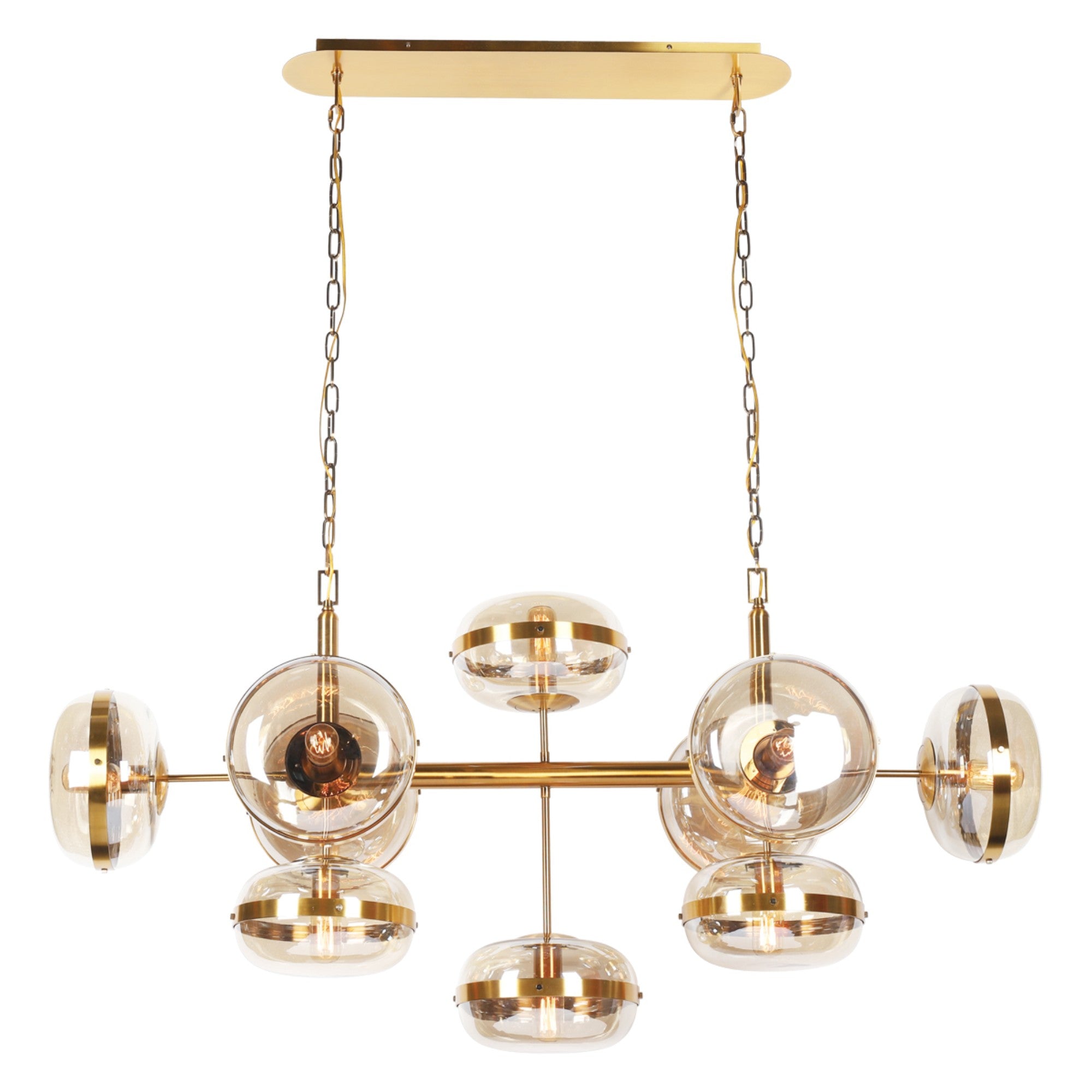 Nottingham Chandelier Brass Finish - Bees Lighting