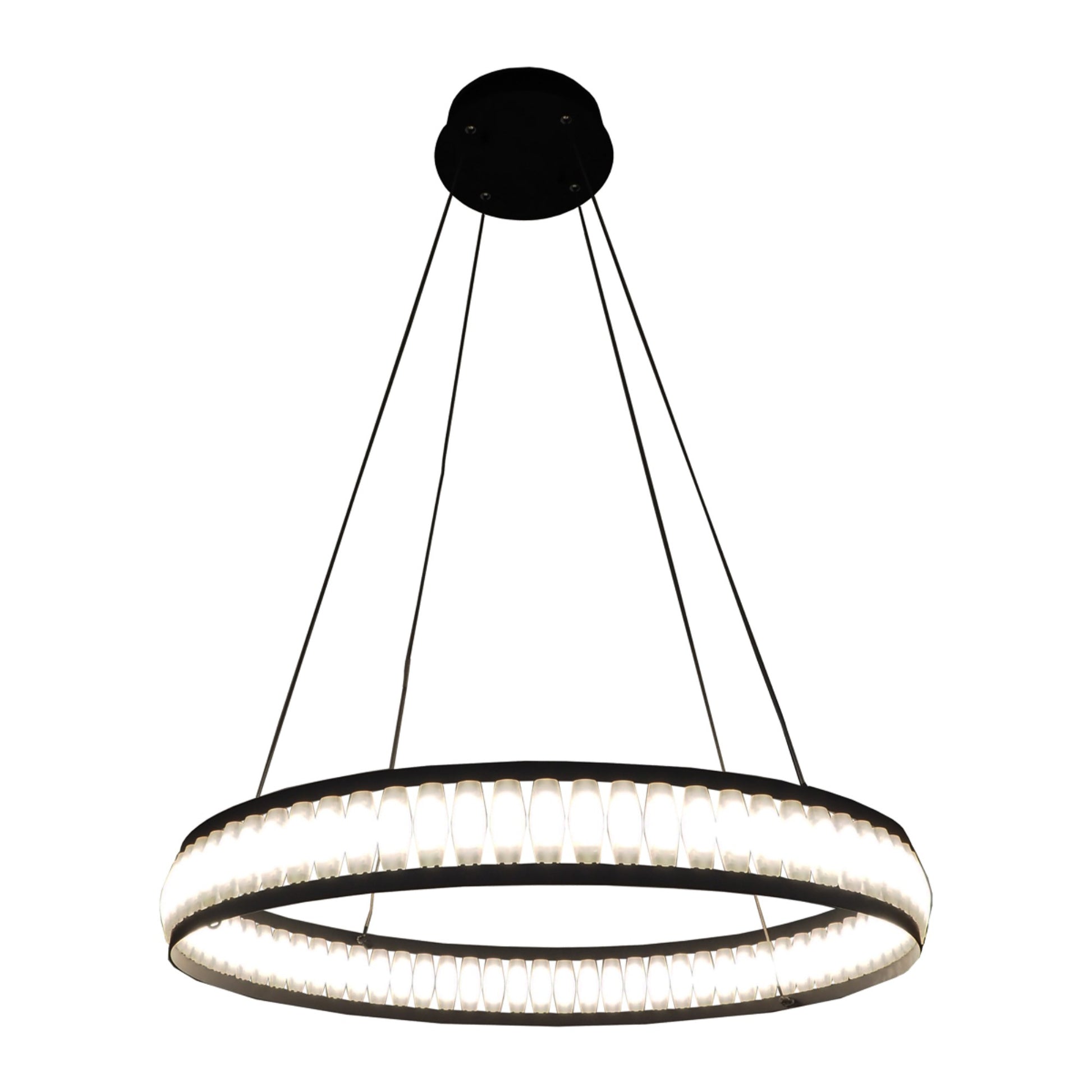 Forster 28" LED Pendant, Black Finish - Bees Lighting