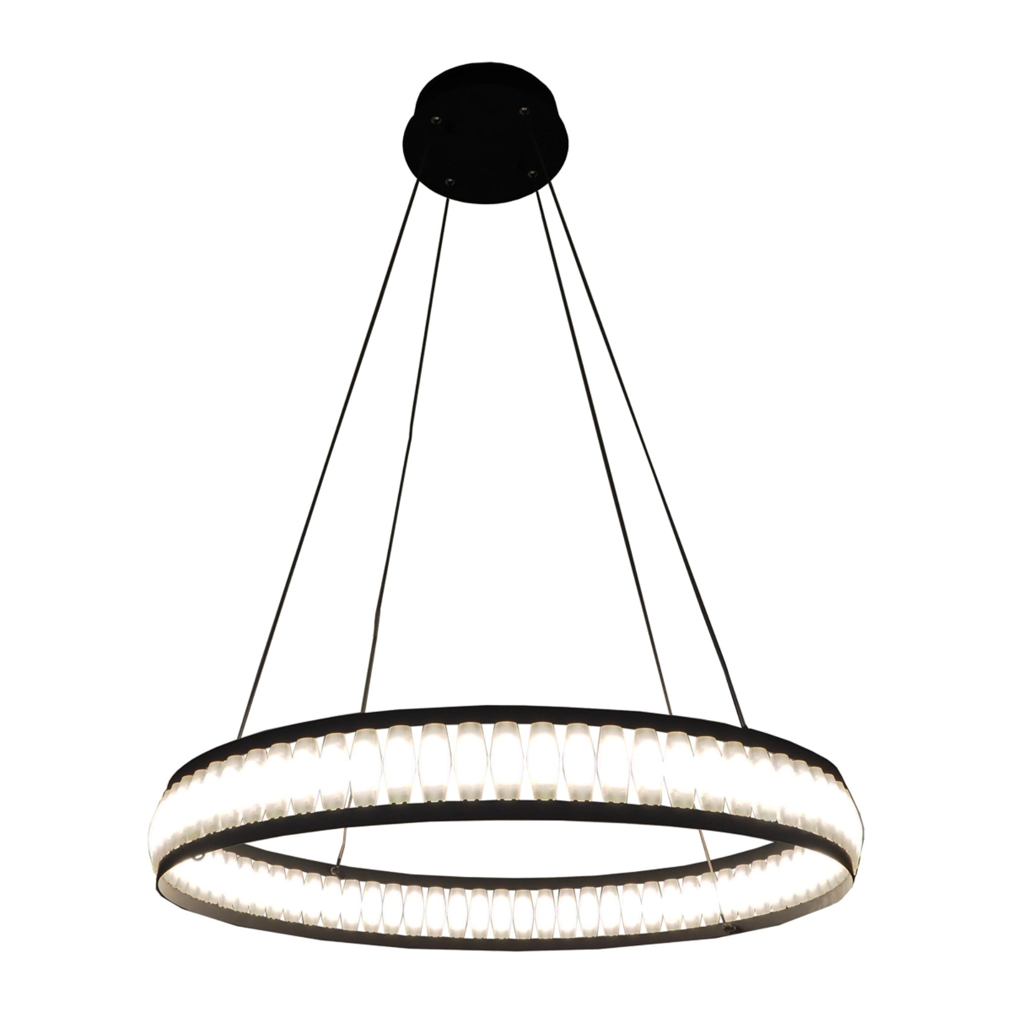 Forster 28" LED Pendant, Black Finish - Bees Lighting