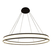 Forster 47" LED Chandelier, Black Finish - Bees Lighting