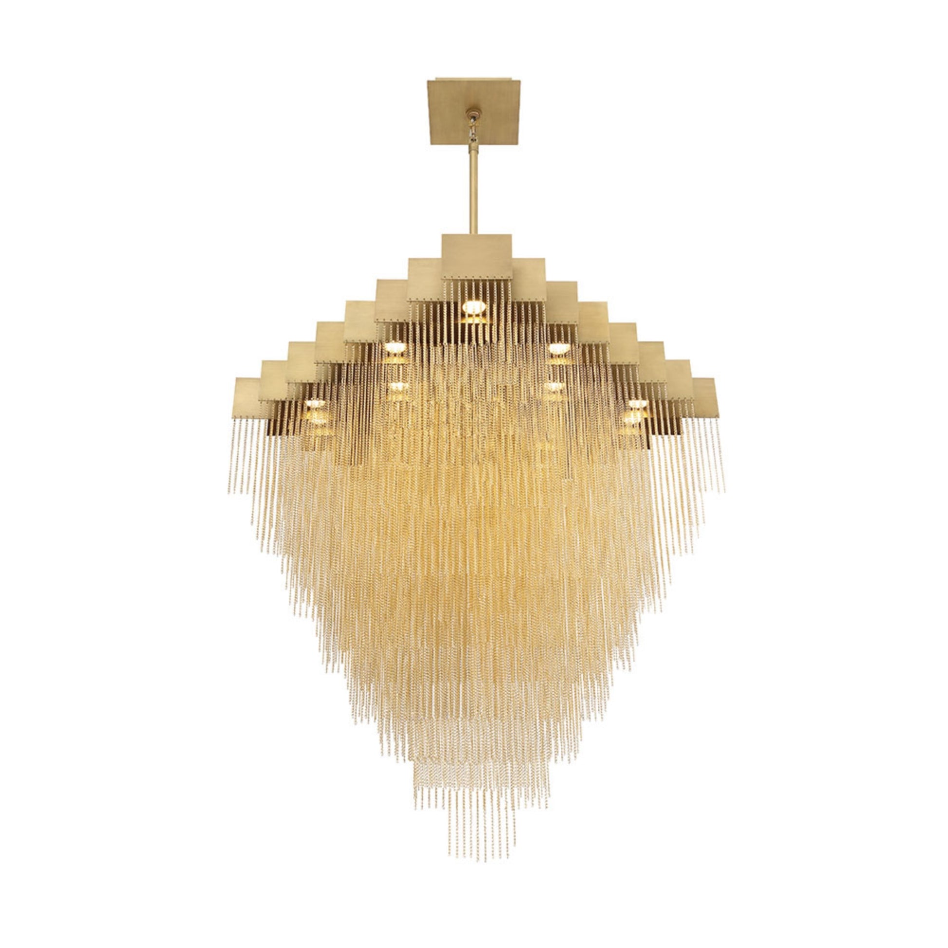 Bloomfield 18-Light 31" LED Chandelier, Gold Finish - Bees Lighting