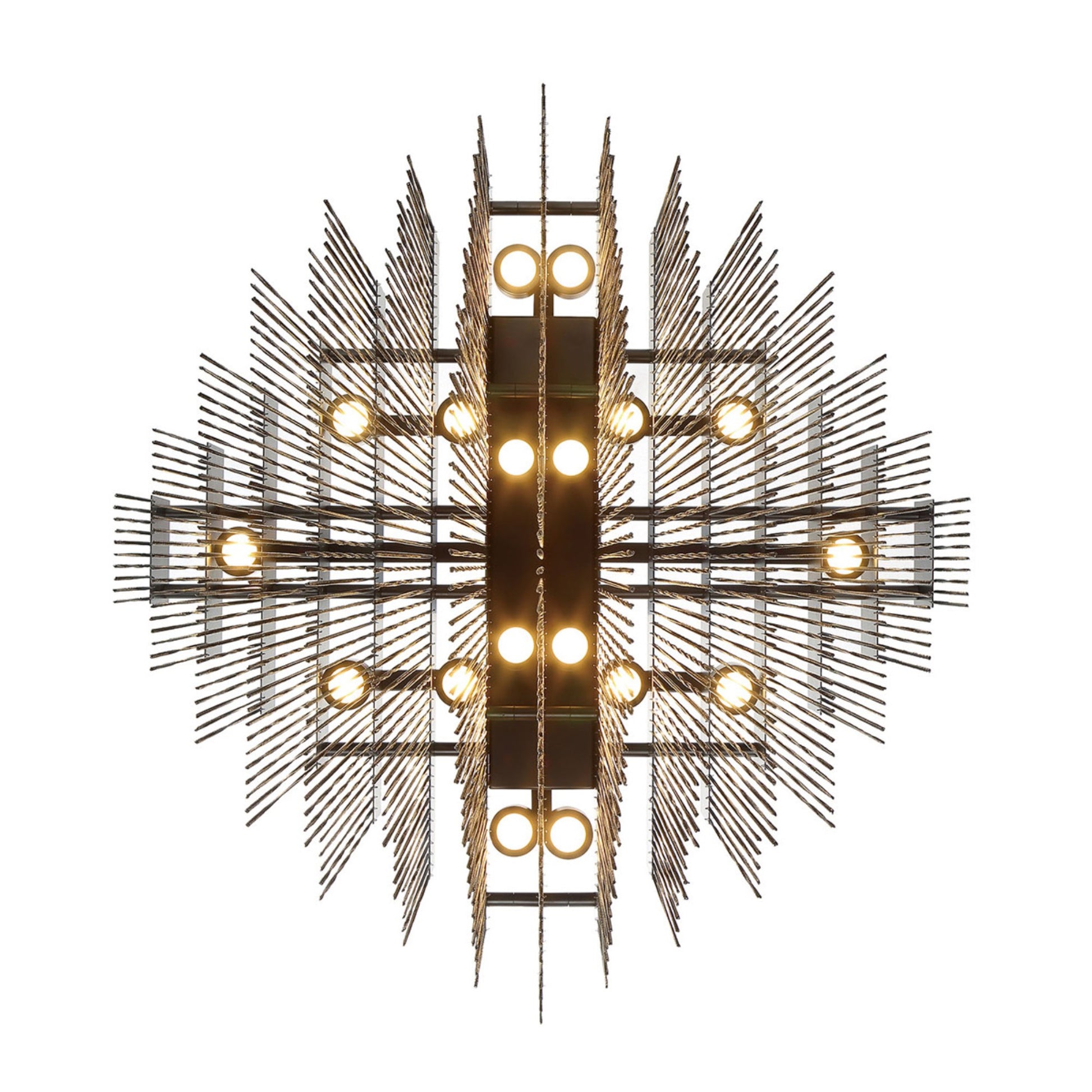 Bloomfield 18-Light 31" LED Chandelier, Gold Finish - Bees Lighting
