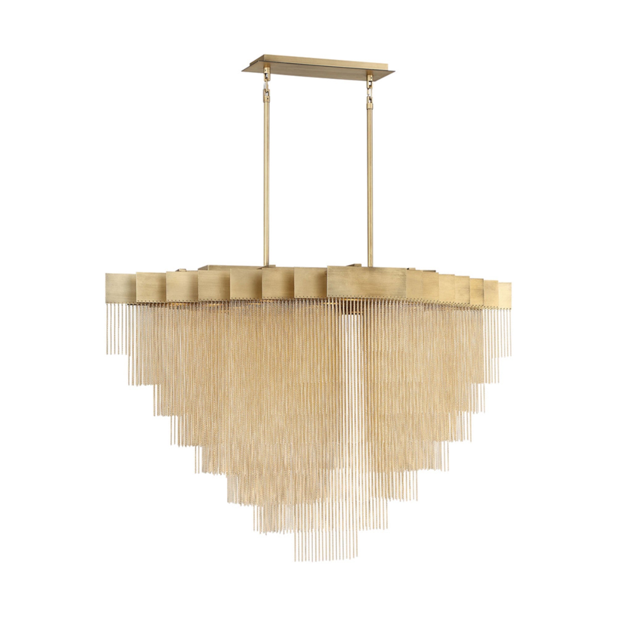 Bloomfield 22-Light 47" LED Chandelier, Gold Finish - Bees Lighting