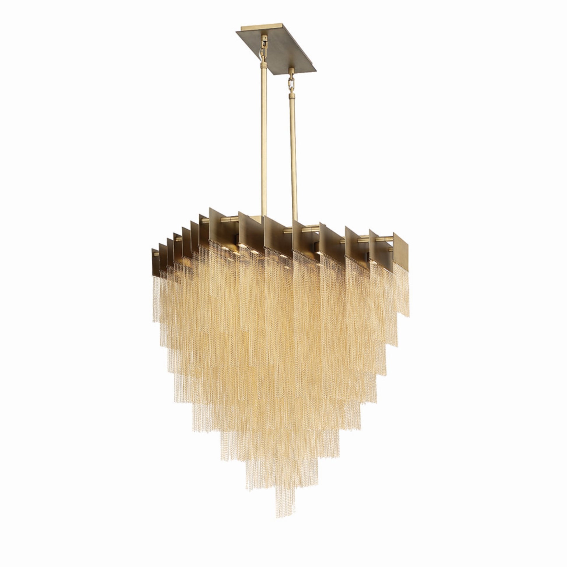 Bloomfield 22-Light 47" LED Chandelier, Gold Finish - Bees Lighting