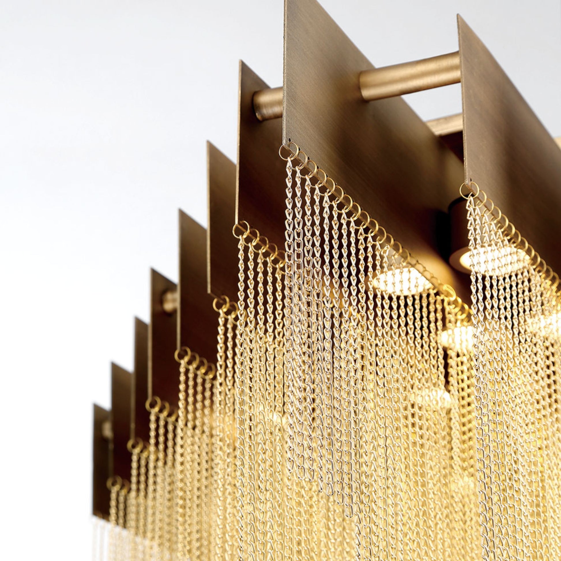 Bloomfield 22-Light 47" LED Chandelier, Gold Finish - Bees Lighting