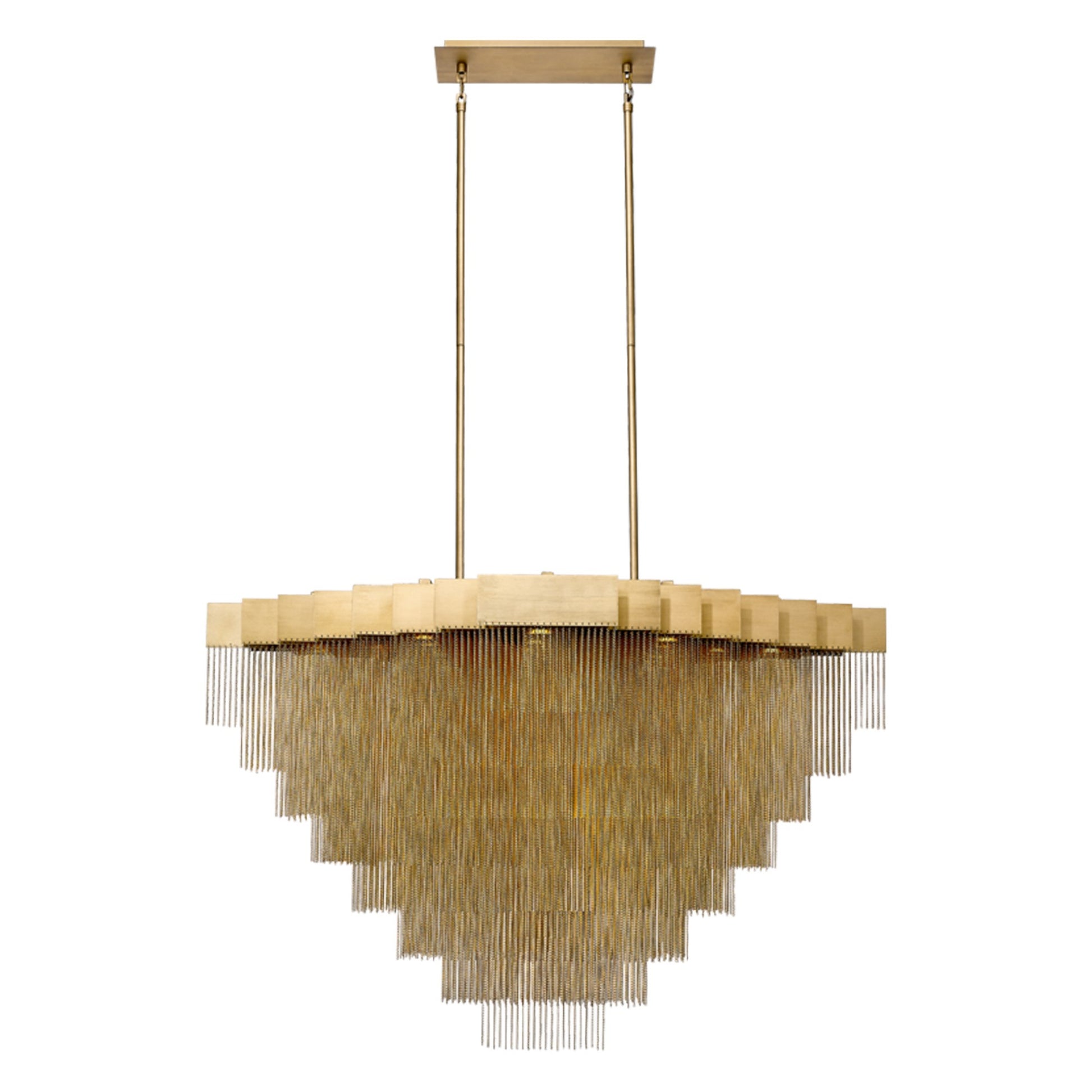 Bloomfield 22-Light 47" LED Chandelier, Gold Finish - Bees Lighting