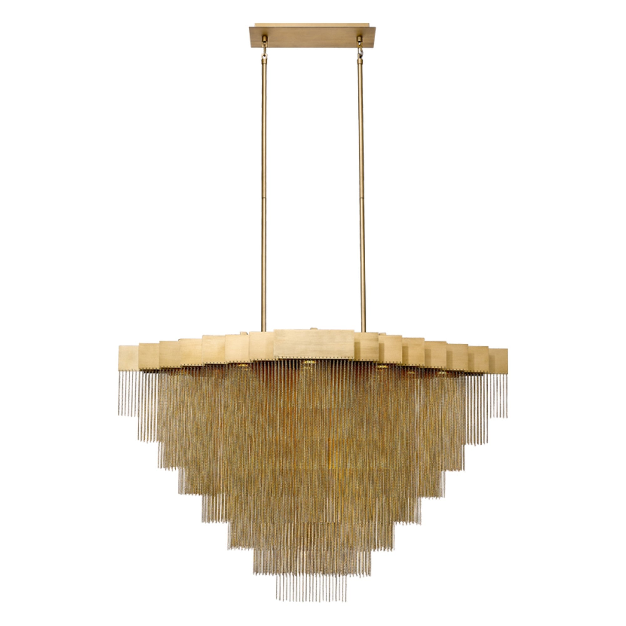 Bloomfield 22-Light 47" LED Chandelier, Gold Finish - Bees Lighting