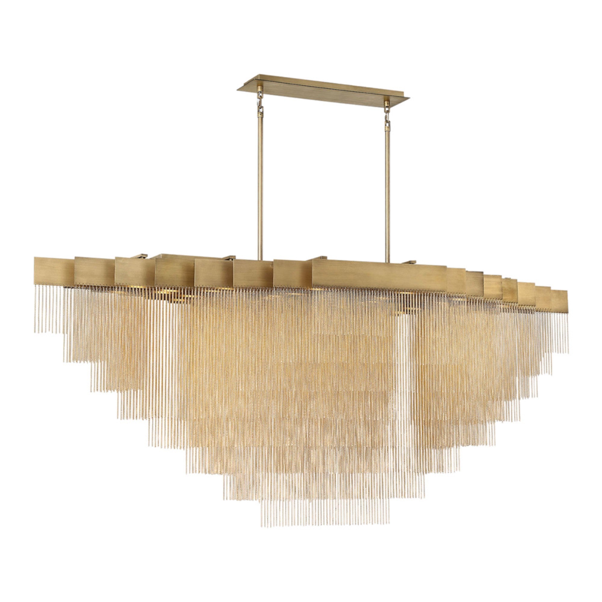 Bloomfield 28-Light 73" LED Grand Chandelier, Gold Finish - Bees Lighting