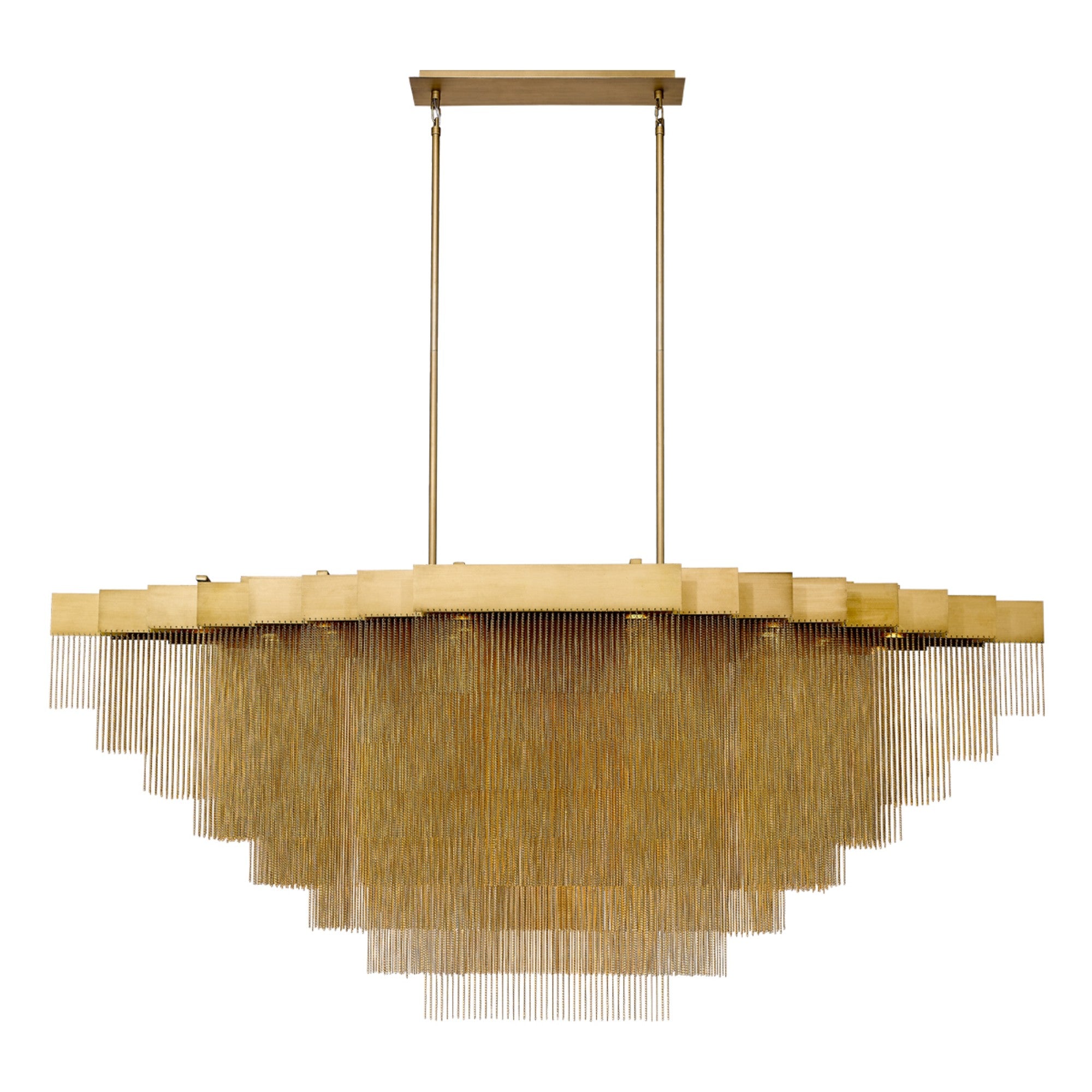 Bloomfield 28-Light 73" LED Grand Chandelier, Gold Finish - Bees Lighting