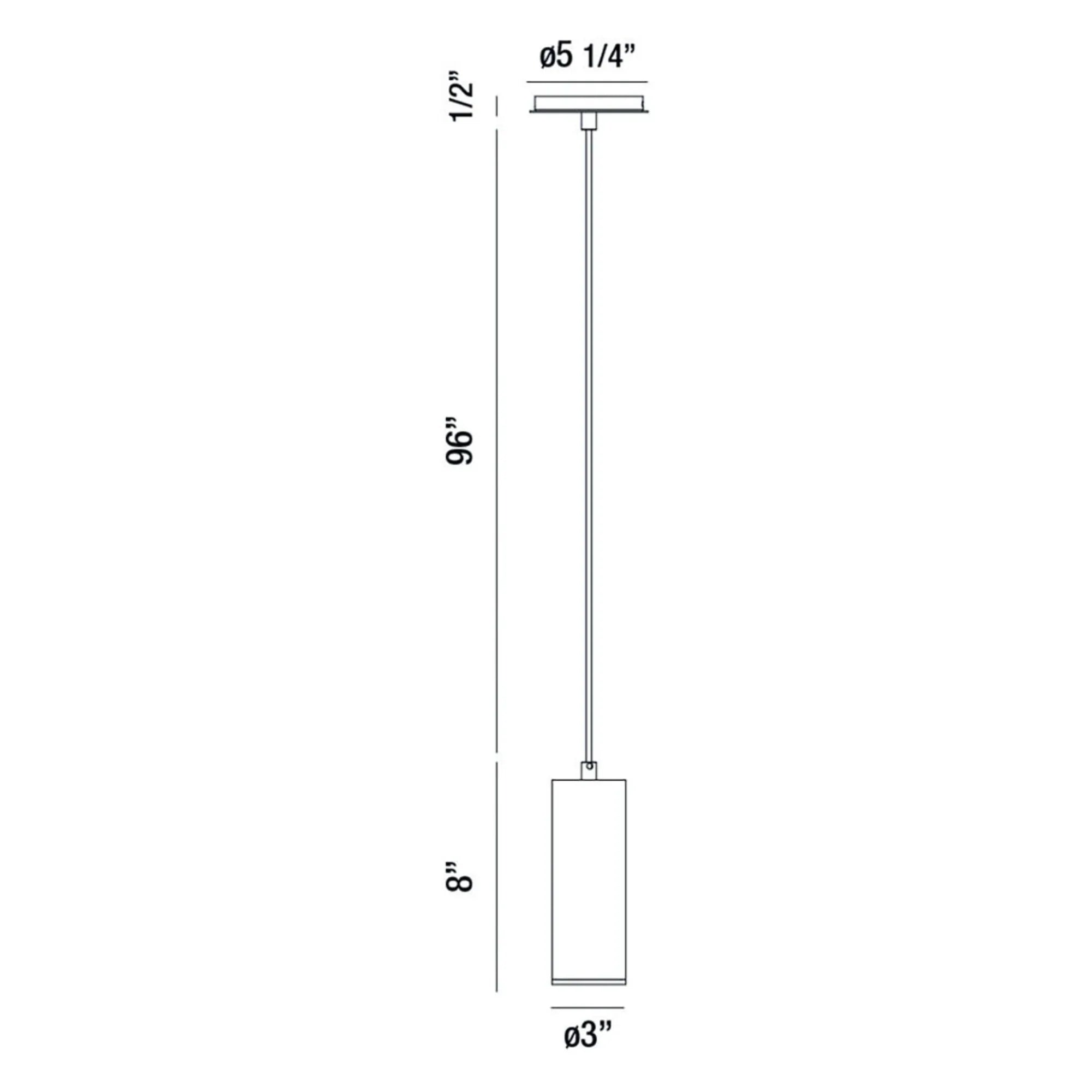 Neptune 8" LED Mini Pendant, White Finish - Bees Lighting