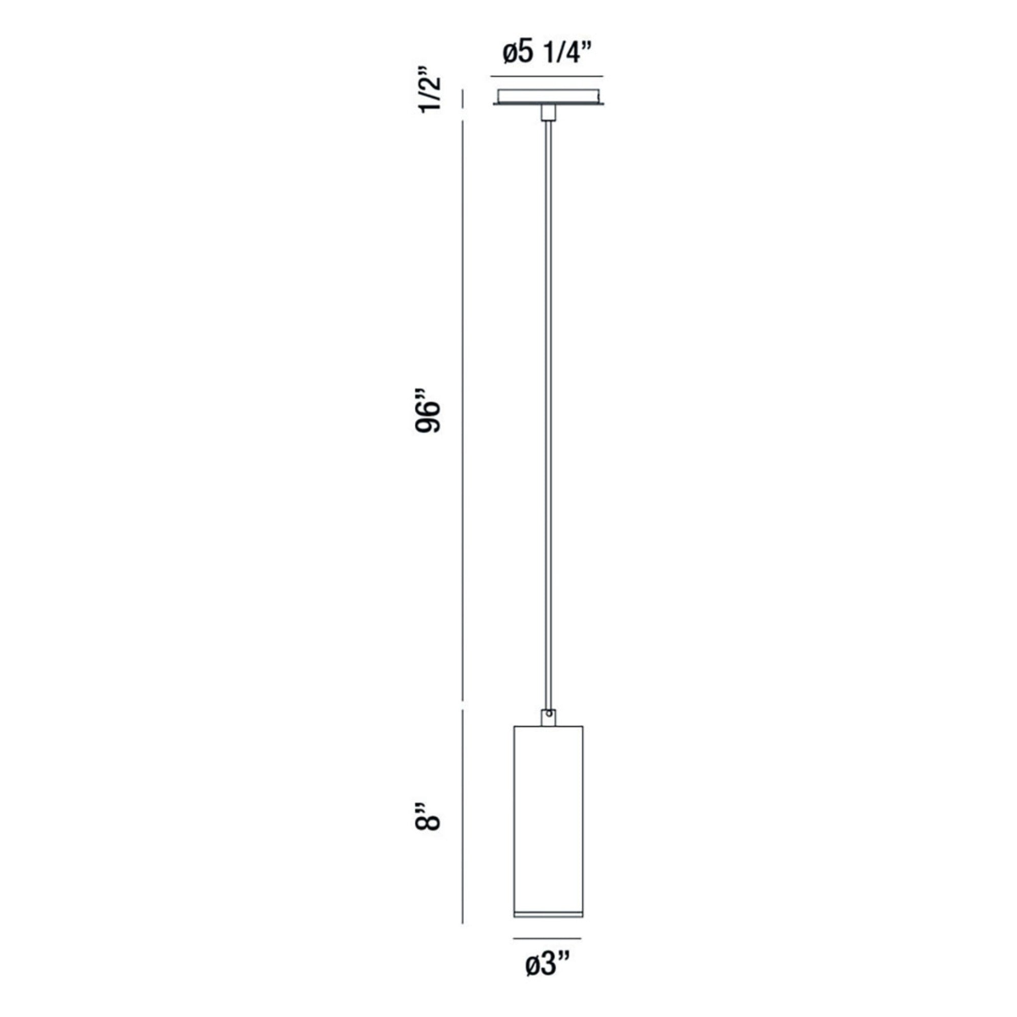 Neptune 8" LED Mini Pendant, Black Finish - Bees Lighting