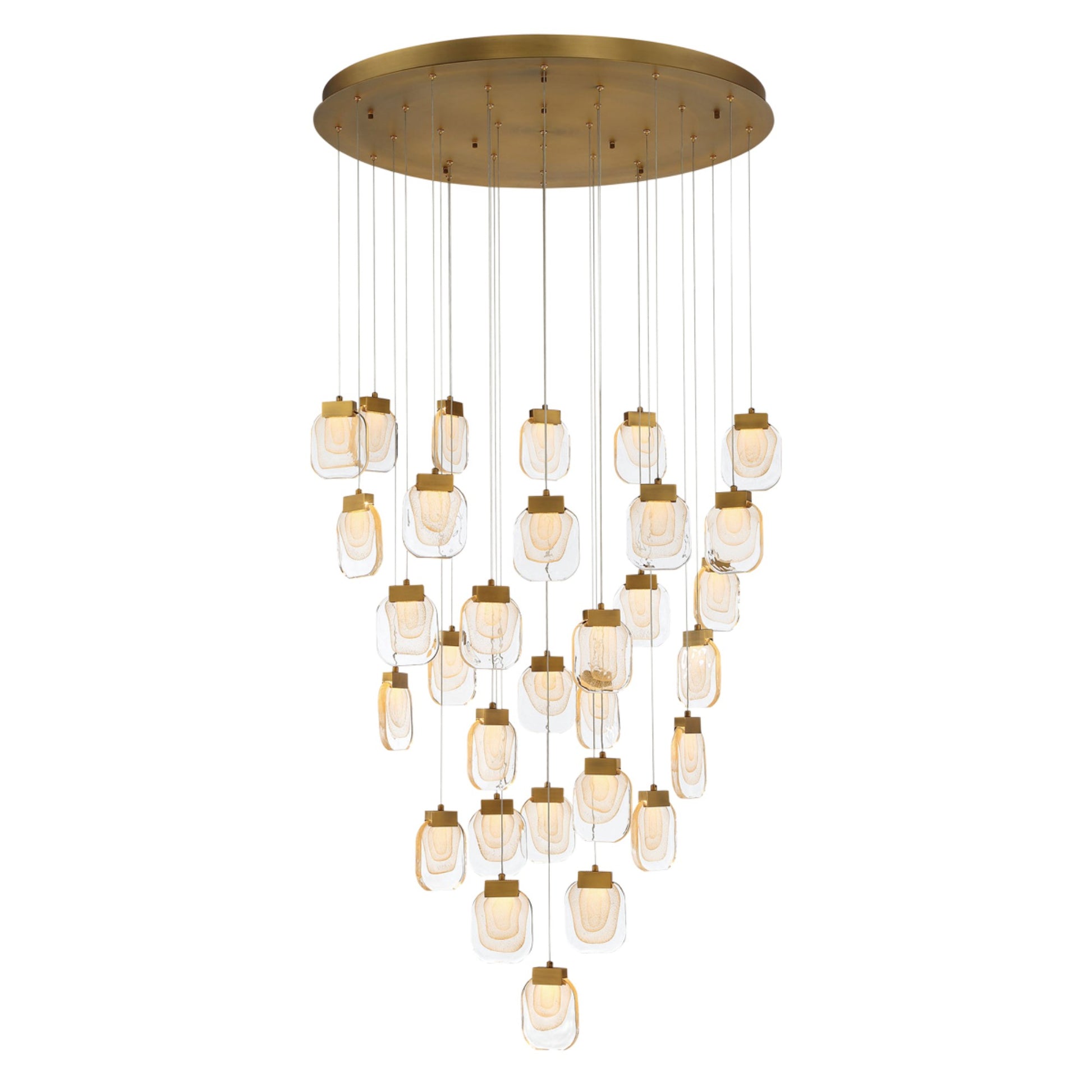 Paget 31-Light 39" LED Grand Chandelier, Gold Finish - Bees Lighting