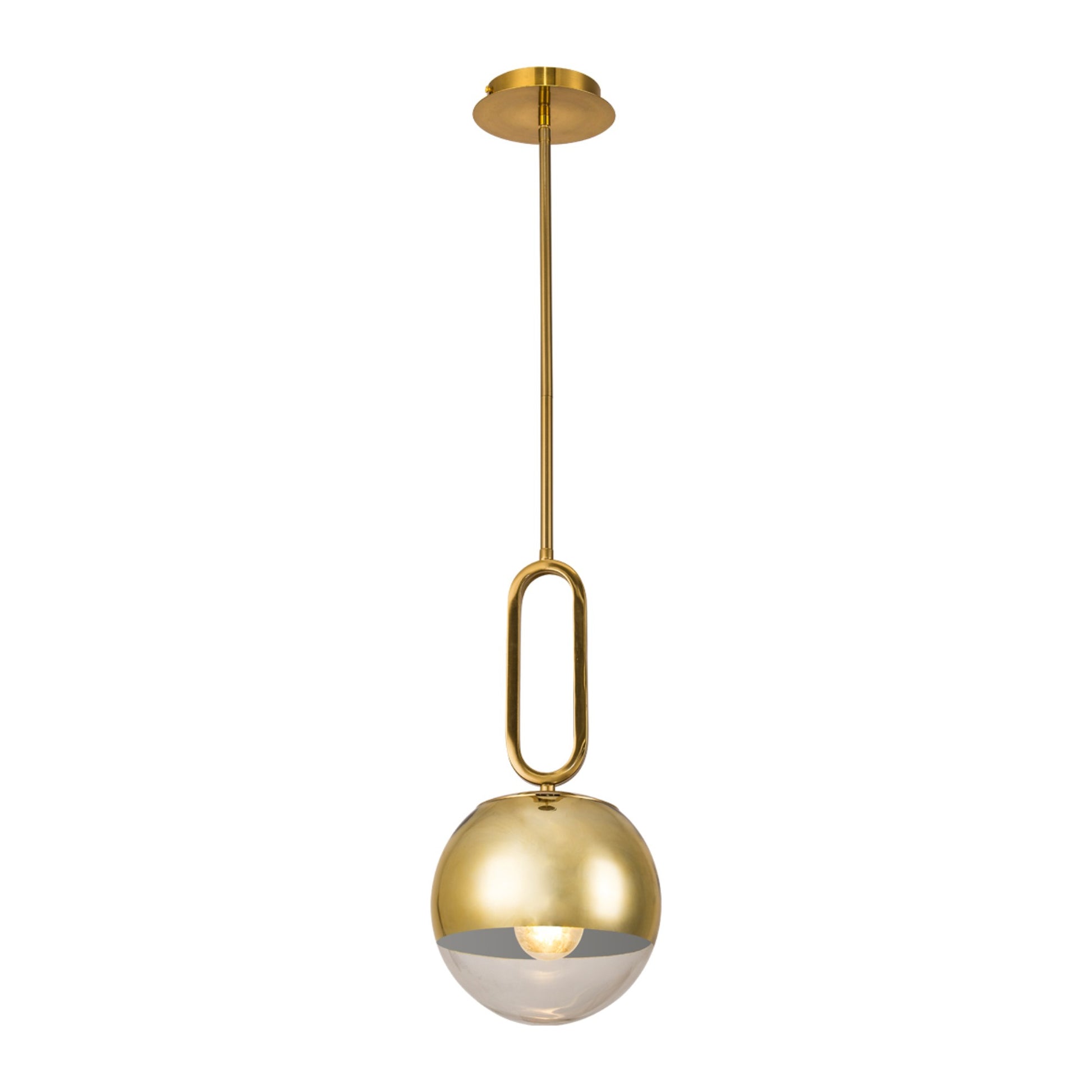 Prospect 10" Mini Pendant, Gold Finish - Bees Lighting
