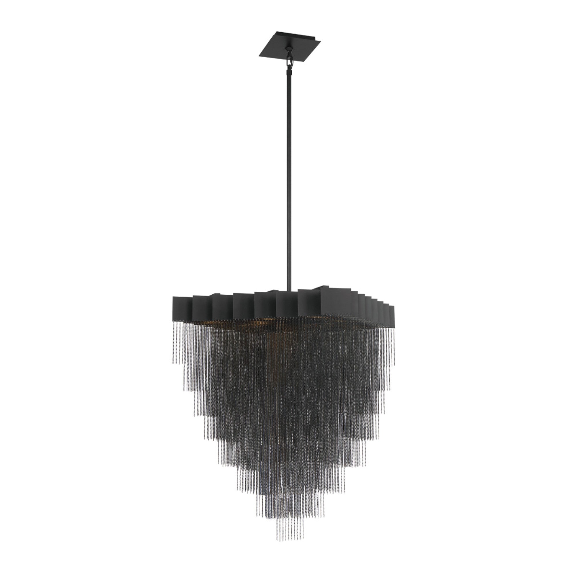 Bloomfield 18-Light 31" LED Chandelier, Black Finish - Bees Lighting
