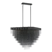 Bloomfield 22-Light 47" LED Chandelier, Black Finish - Bees Lighting