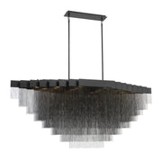 Bloomfield 28-Light 73" LED Grand Chandelier, Black Finish - Bees Lighting