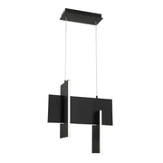 Coburg 20" LED Mini Chandelier, Black Finish - Bees Lighting