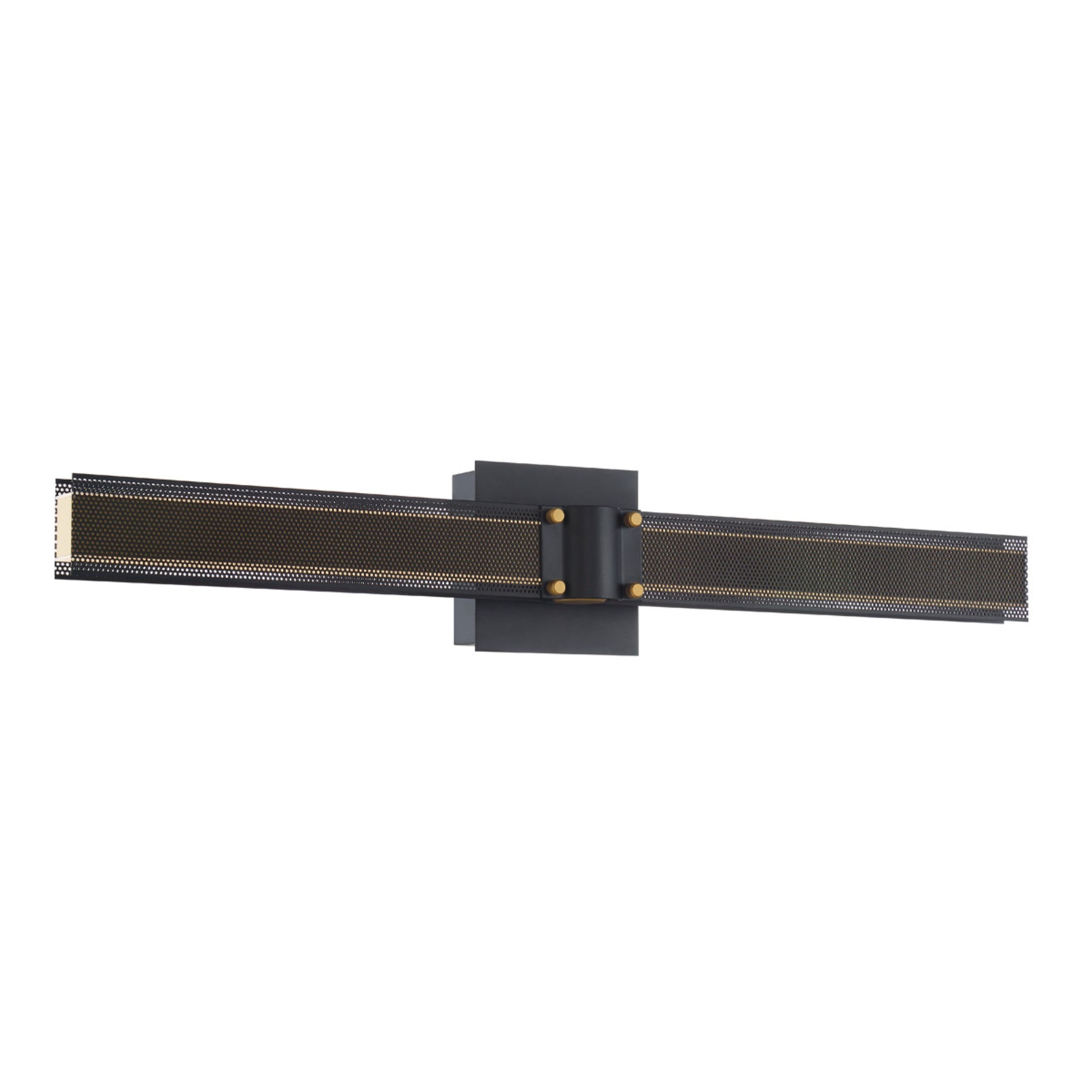 Admiral 28" LED Wall Sconce, Gold & Black Finish - Bees Lighting