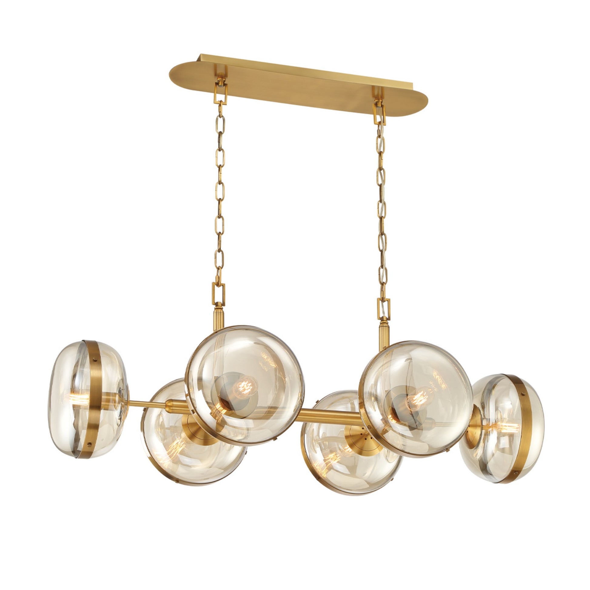 Nottingham Chandelier Brass Finish - Bees Lighting