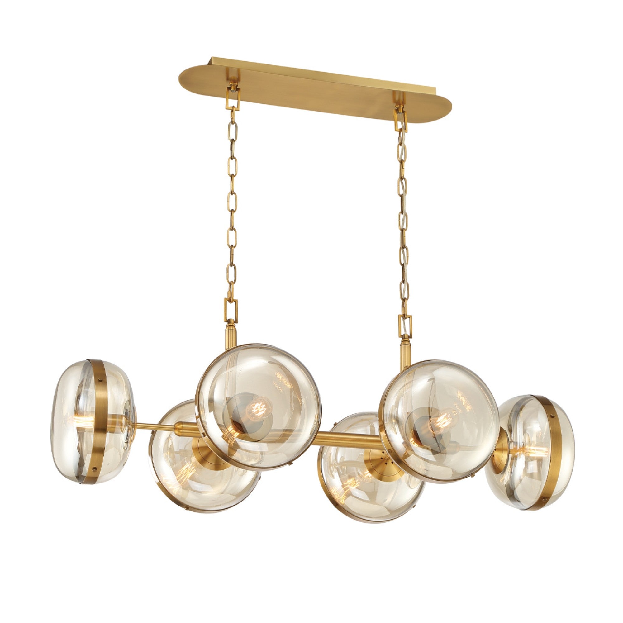 Nottingham Chandelier Brass Finish - Bees Lighting