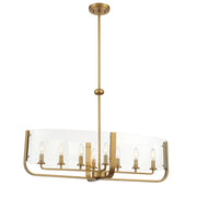 Campisi 8-Light 35" Chandelier, Gold Finish - Bees Lighting