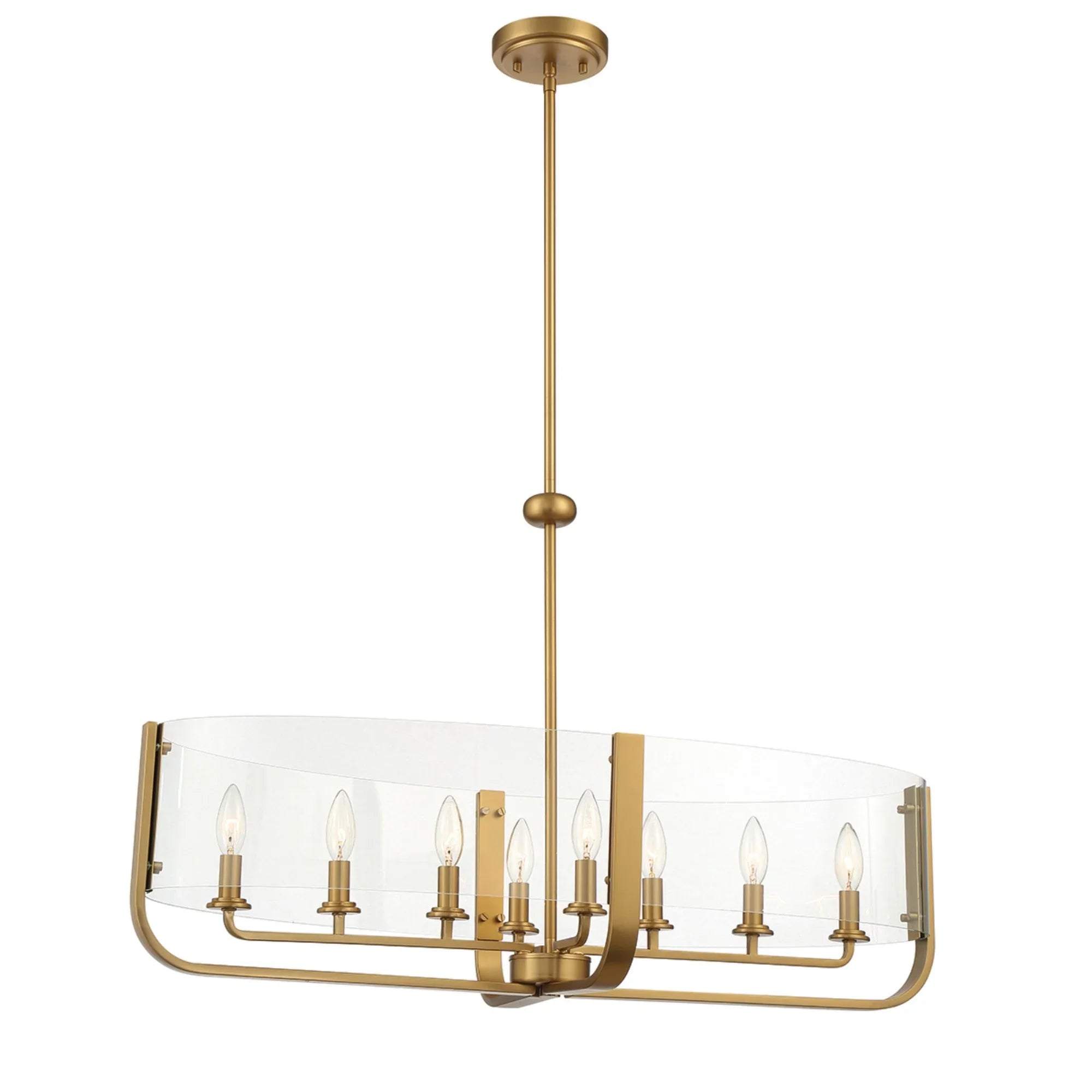 Campisi 8-Light 35" Chandelier, Gold Finish - Bees Lighting