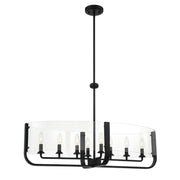 Campisi 8-Light 35" Chandelier, Black Finish - Bees Lighting