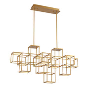 Ferro 9-Light 40" LED Chandelier, Gold Finish - Bees Lighting