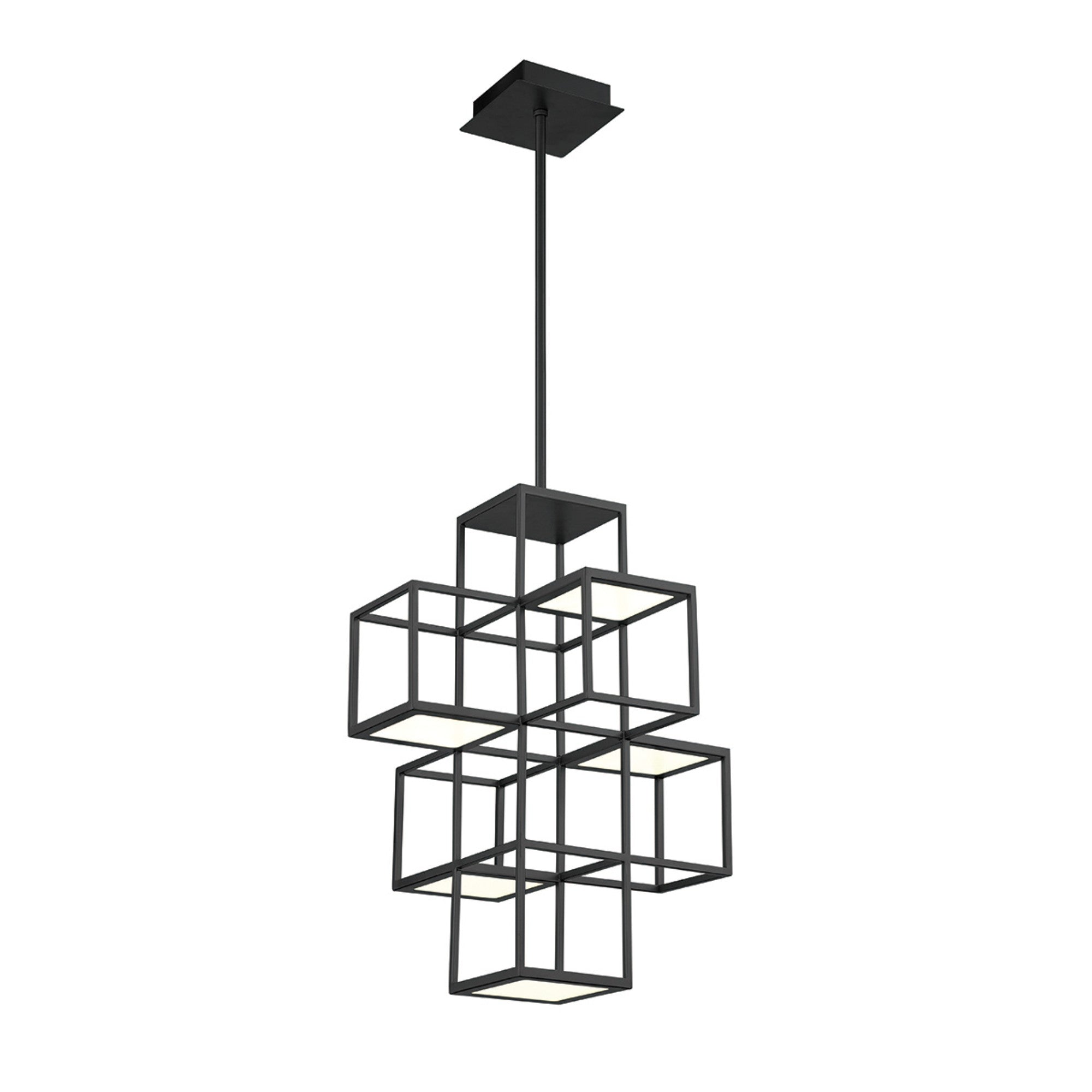 Ferro 5-Light 21" LED Pendant, Black Finish - Bees Lighting