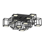 Ferro 13-Light 25" LED Flush Mount, Black Finish - Bees Lighting