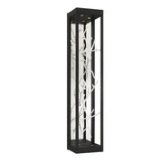 Aerie 30" LED Outdoor Wall Sconce, Silver & Black Finish - Bees Lighting