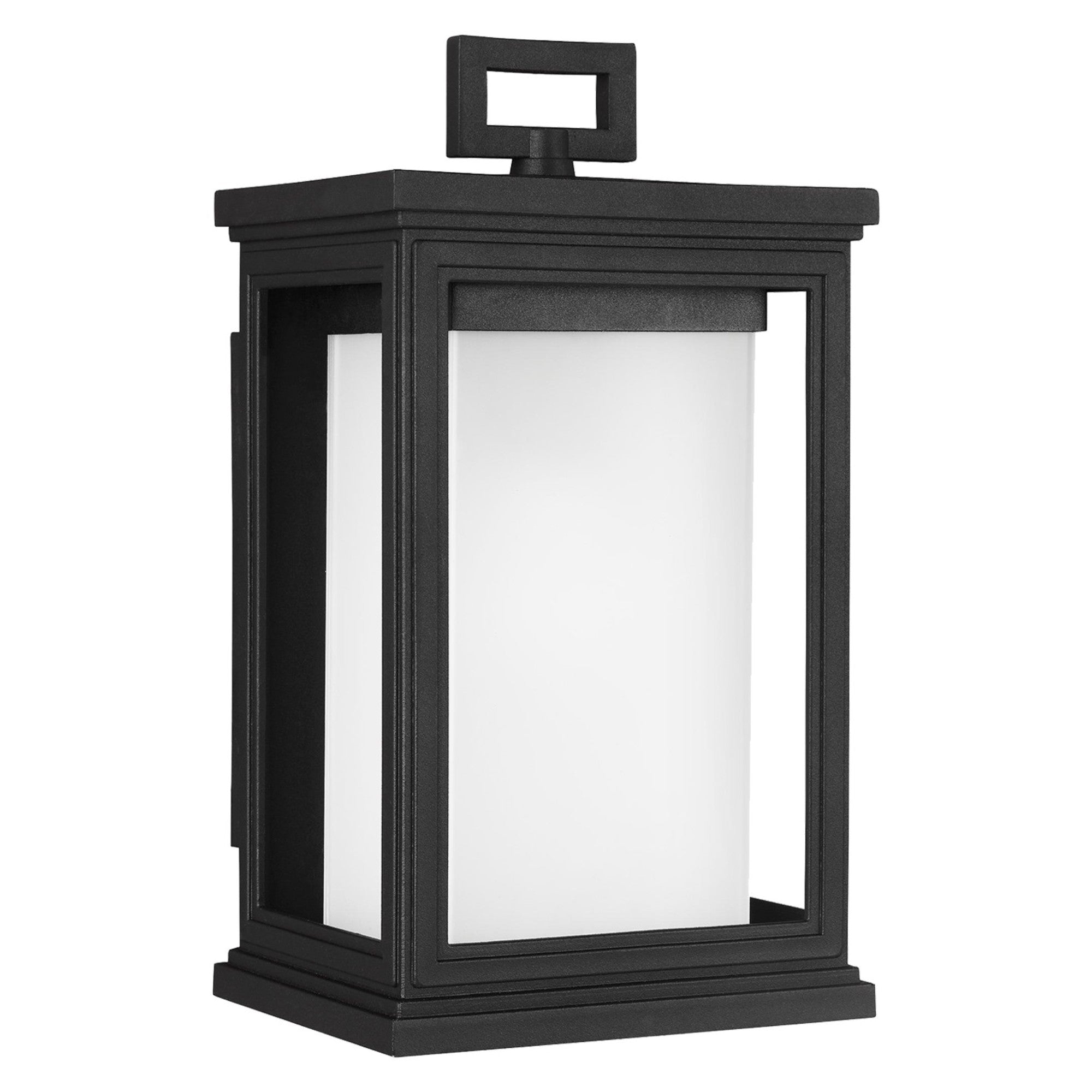 Roscoe 12" Small Lantern, Textured Black Finish - Bees Lighting