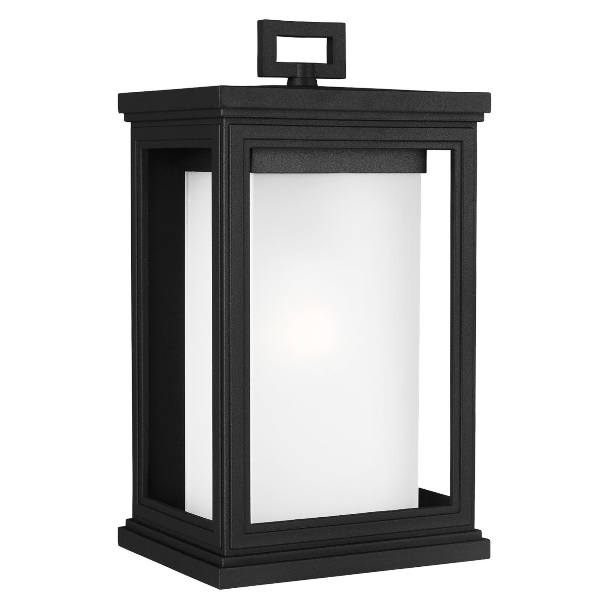 Roscoe 14" Medium Lantern, Textured Black Finish - Bees Lighting