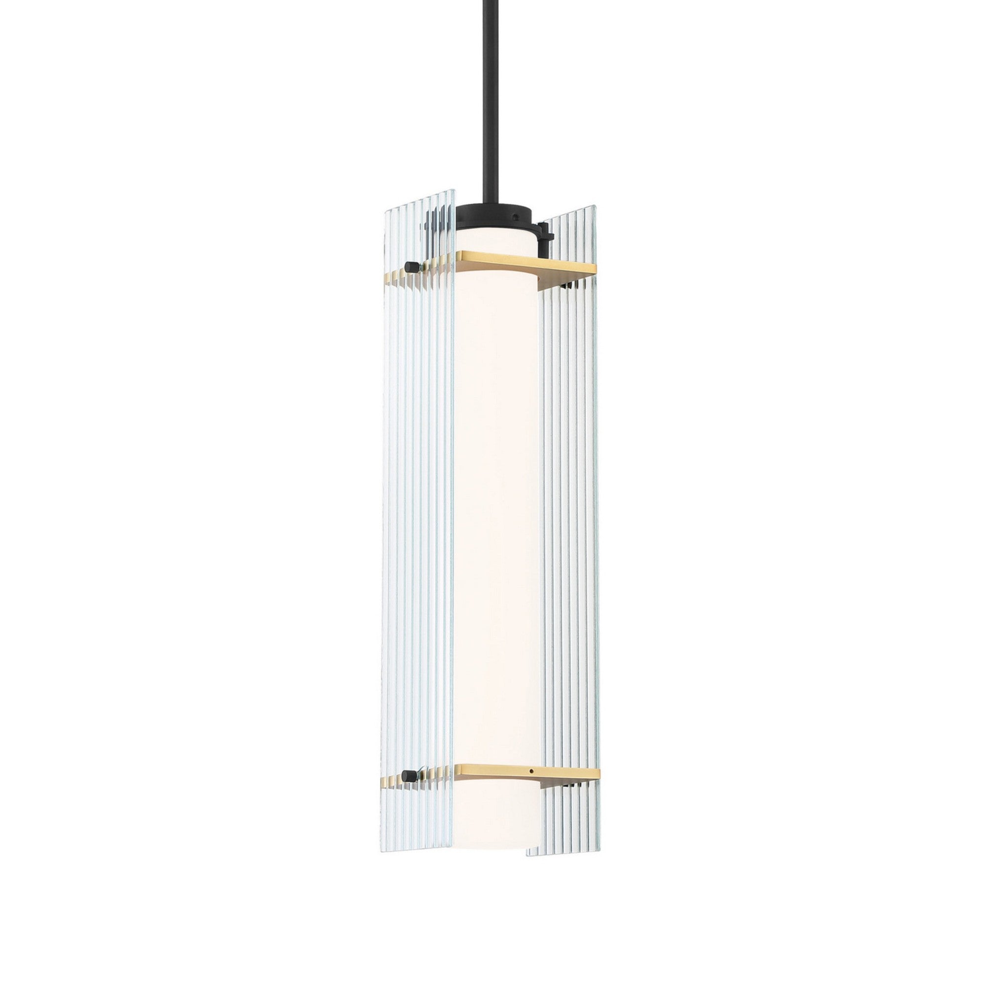 Midnight Gold 6" LED Pendant, Sand Coal & Honey Gold Finish - Bees Lighting