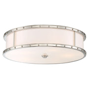 20" LED Flush Mount, Brushed Nickel Finish - Bees Lighting