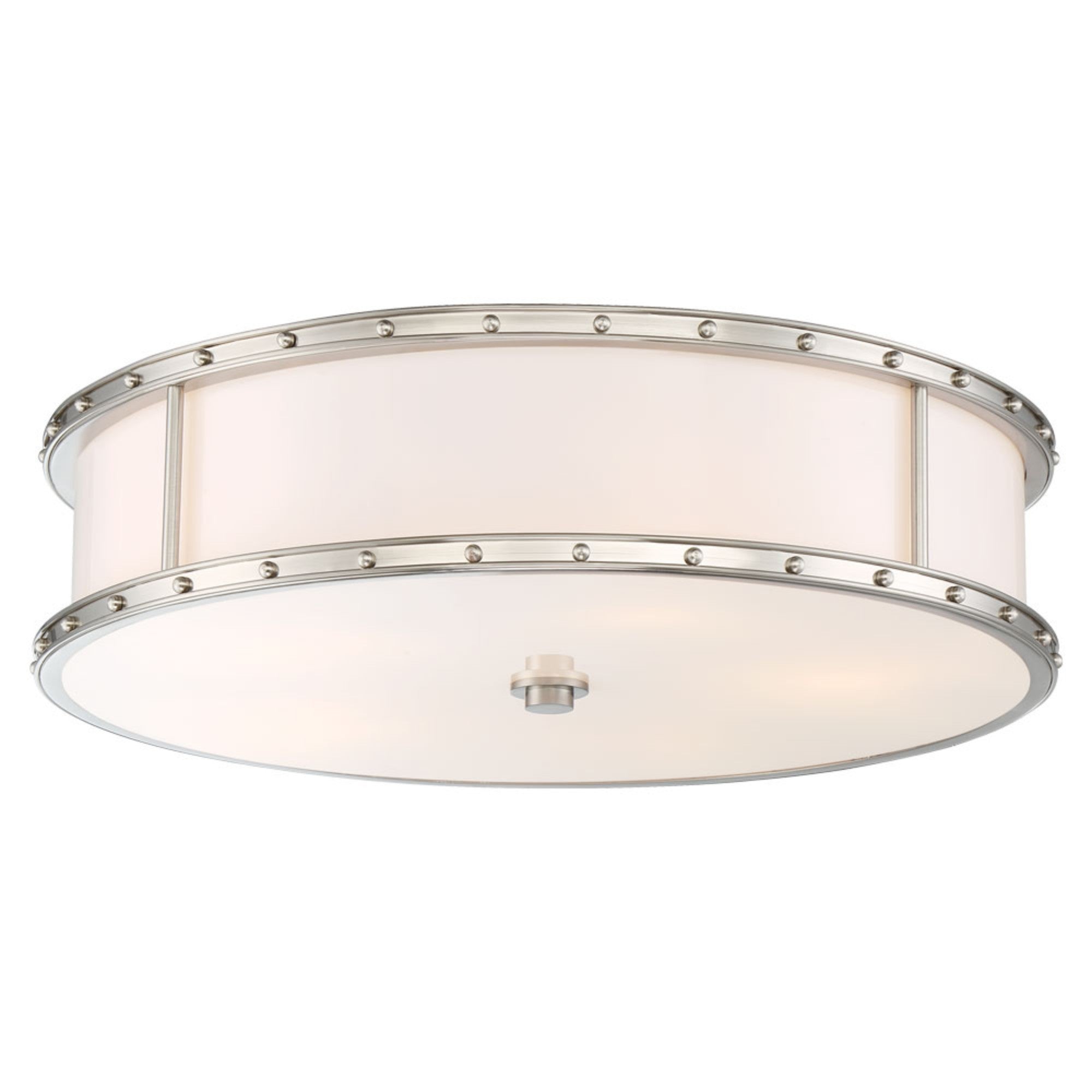 20" LED Flush Mount, Brushed Nickel Finish - Bees Lighting