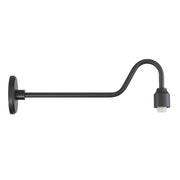 RLM 29" Outdoor Arch Wall Sconce Arm, Coal Finish - Bees Lighting