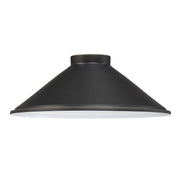 RLM 14" Outdoor Cone Shade, Oil Rubbed Bronze Finish - Bees Lighting