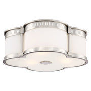 16" LED Flush Mount, Polished Nickel Finish - Bees Lighting