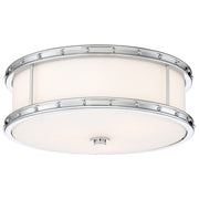 16" LED Flush Mount, Chrome Finish - Bees Lighting