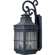 Nantucket 23" 3-Light Outdoor Wall Lantern, Country Forge Finish - Bees Lighting