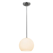 Nitrogen 9" LED Pendant, Brushed Steel Finish
