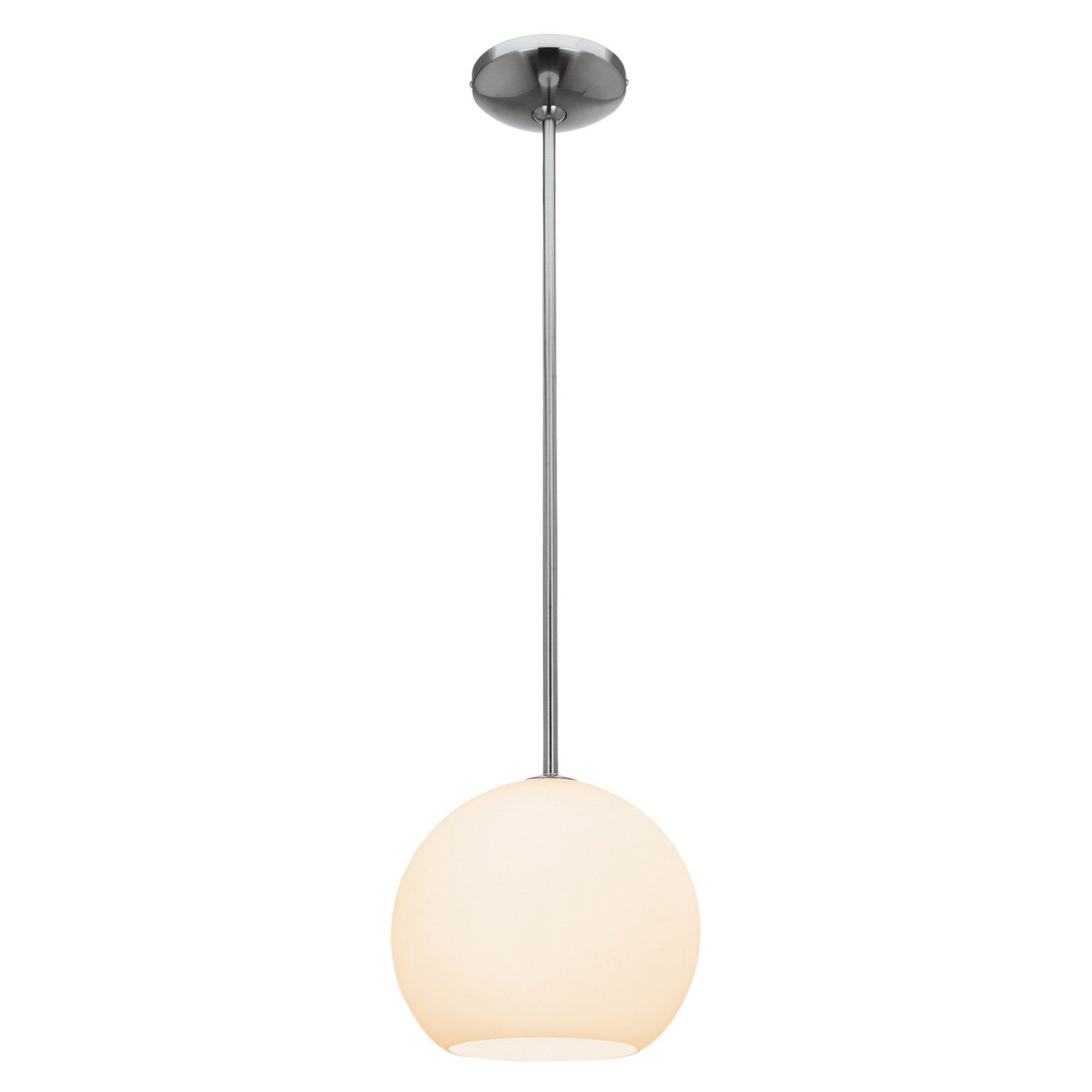 Nitrogen 9" LED Pendant, Brushed Steel Finish