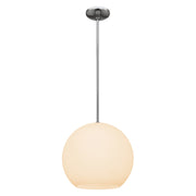 Nitrogen 14" LED Pendant, Brushed Steel Finish