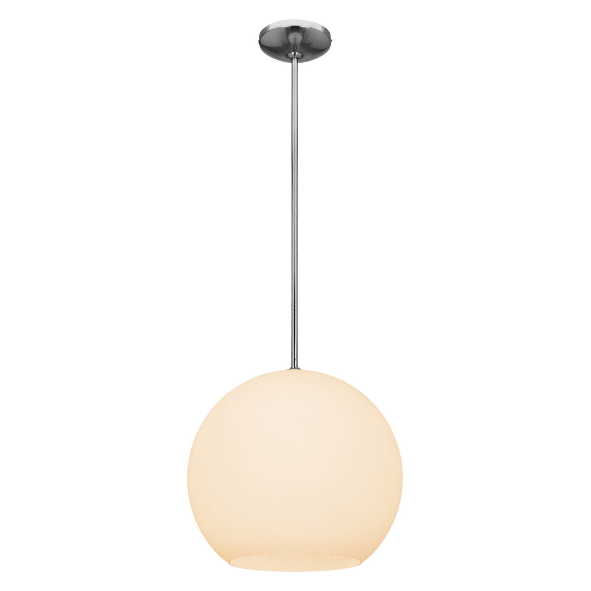Nitrogen 14" LED Pendant, Brushed Steel Finish