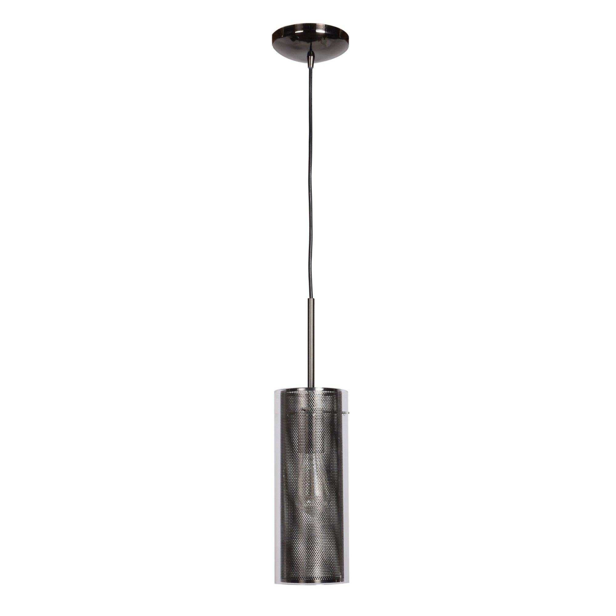 Multis 12" LED Pendant, Black Chrome Finish - Bees Lighting