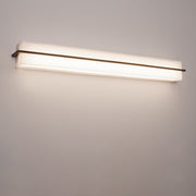 Apex 27" LED Vanity, Jute/Espresso Finish - Bees Lighting
