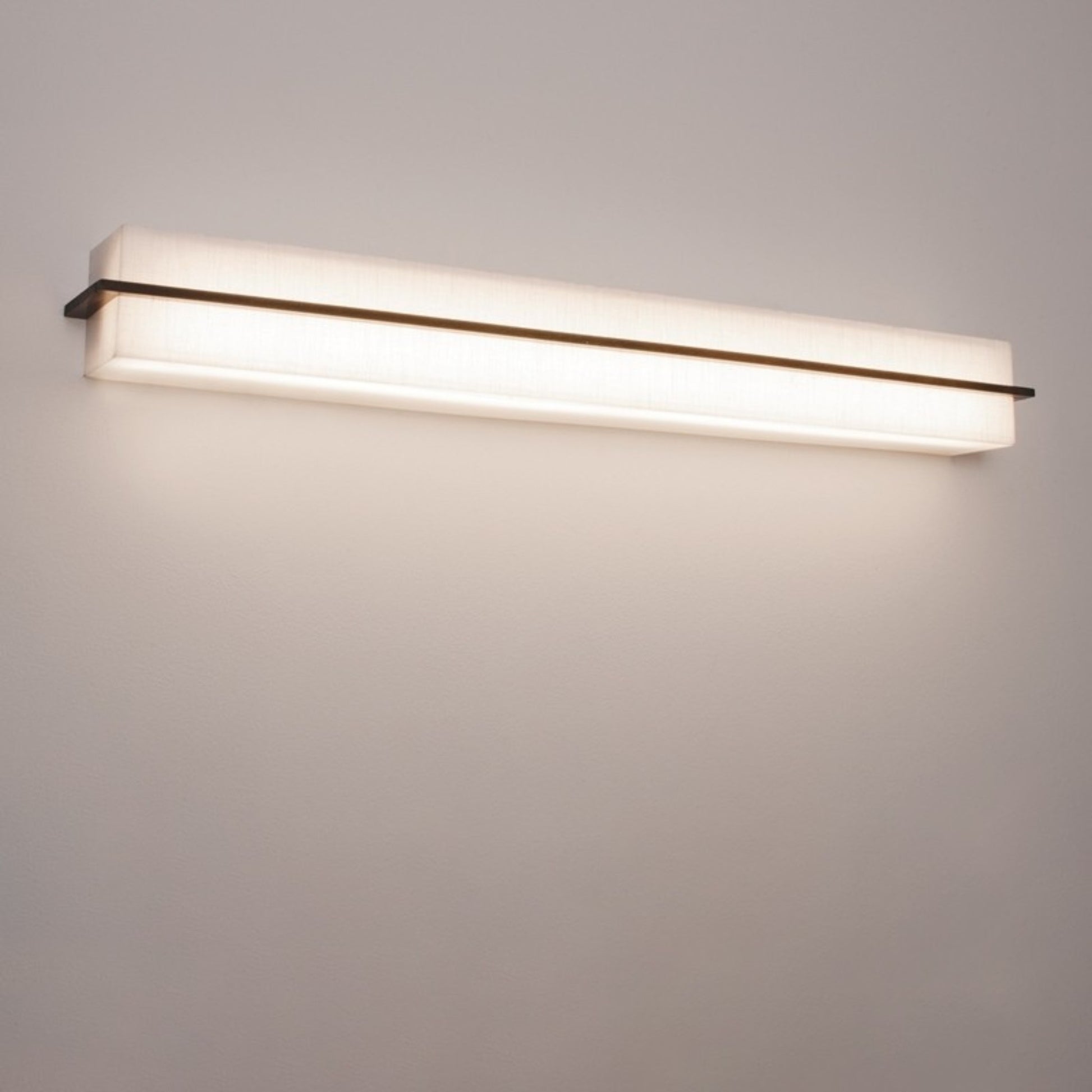 Apex 27" LED Vanity, Jute/Espresso Finish - Bees Lighting
