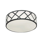 Haven 17" LED Flush Mount, Black Finish - Bees Lighting